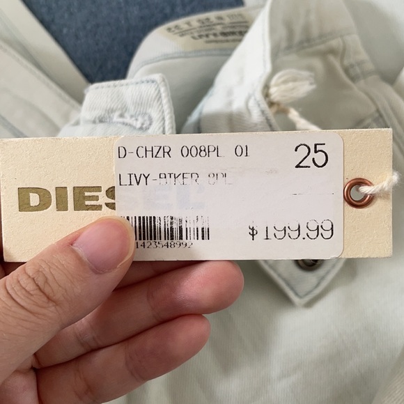 Diesel Livy Biker Super Slim Straight Stretch Jean - Picture 6 of 6